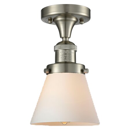 Innovations Lighting One Light Vintage Dimmable Led Semi-Flush Mount, 534086 517-1CH-SN-G61-LED